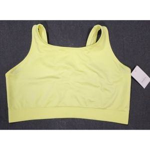 Lightly Lined Scoop Neck Bralette, Size 3X, 42DDD, 44DD, 46D, Auden, Lime